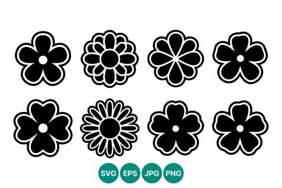 Floral Line Art Set Graphics and Illustrations Review