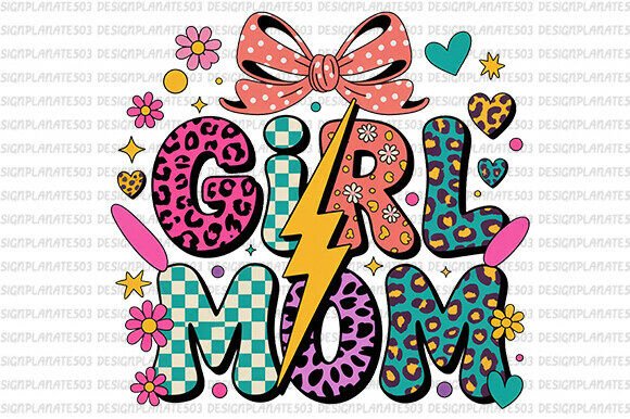 Floral Mama Mother s Day PNG, Girl Mom Graphics and Illustrations