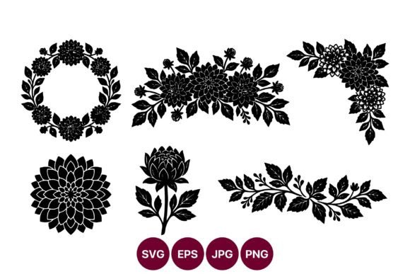 Floral Vector Borders and Wreaths: Graphics and Illustrations Review