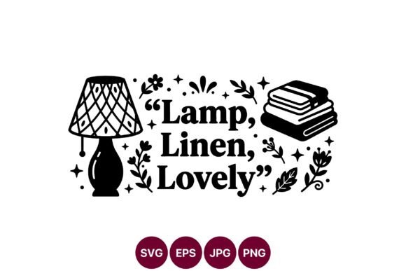 Lamp Linen Lovely Floral Serif Lettering Graphics and Illustrations Review