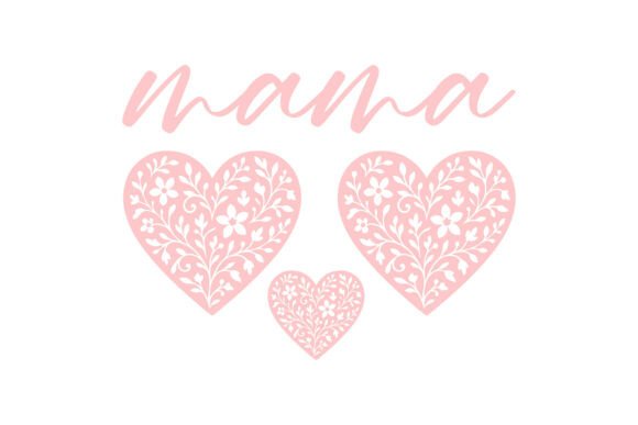 Mama SVG PNG Floral Mother s Day Clipart Graphics and Illustrations