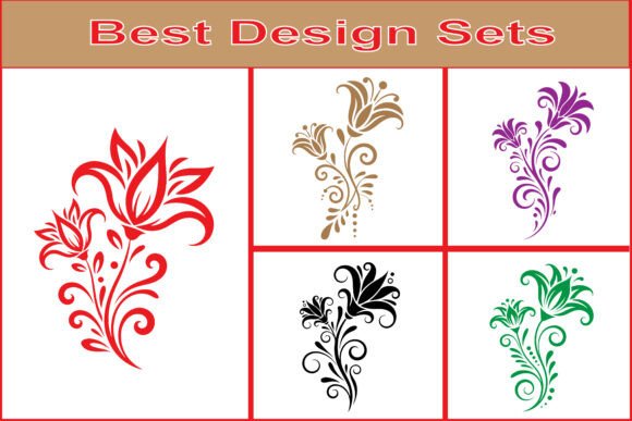 Ornamental Floral Art SVG Collection Graphics and Illustrations