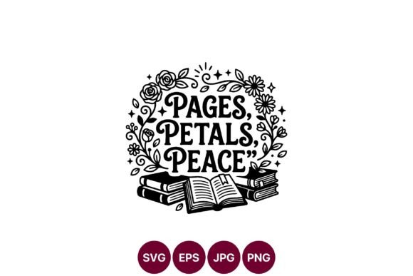 Pages Petals Peace Floral Wreath Vector Graphics and Illustrations