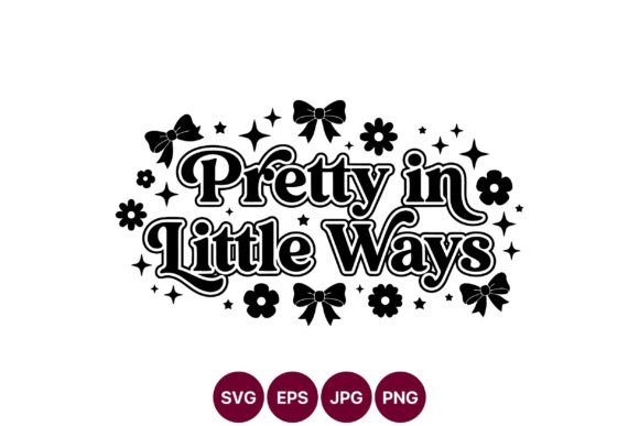 Pretty in Little Ways Floral Bow: Graphics and Illustrations Review